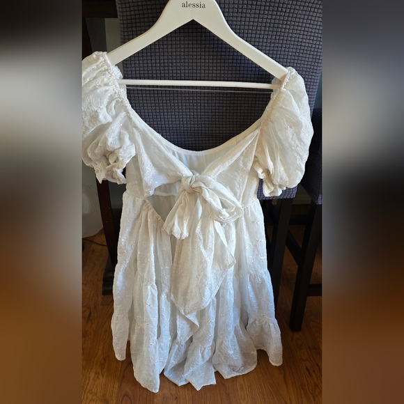 Lucy in the Sky White Dress Sz L - Picture 4 of 8